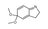 5,5-dimethoxy-3,5-dihydro-2H-indole结构式