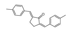 2,5-bis[(4-methylphenyl)methylidene]cyclopentan-1-one Structure
