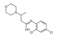 N-(2,4-dichlorophenyl)-3-morpholin-4-ylbutanamide结构式