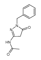 N-(1-benzyl-5-oxo-4,5-dihydro-1H-pyrazol-3-yl)acetamide Structure