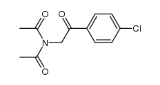 α-(N,N-Diacetylamino-)-4-chloracetophenon Structure