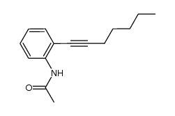 N-(2-hept-1-ynyl-phenyl)-acetamide结构式
