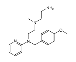 N-[2-[N-(4-methoxybenzyl)-N-(pyridin-2-yl)amino]ethyl]-N-methyl-1,2-ethanediamine结构式