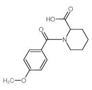 1-(4-Methoxybenzoyl)-2-piperidinecarboxylic acid结构式