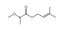 N-methoxy-N,5-dimethylhex-4-enamide结构式
