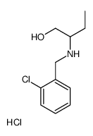 (2-chlorophenyl)methyl-(1-hydroxybutan-2-yl)azanium,chloride结构式