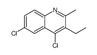 4,6-dichloro-3-ethyl-2-methyl-quinoline结构式