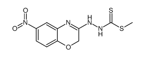 Methyl N1-<(6-Nitro-1,4-benzoxazin-3-yl)>-hydrazinecarbodithioate Structure