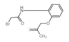 2-Bromo-N-{2-[(2-methyl-2-propenyl)oxy]-phenyl}acetamide Structure