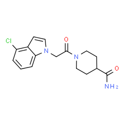 1-[(4-chloro-1H-indol-1-yl)acetyl]piperidine-4-carboxamide picture