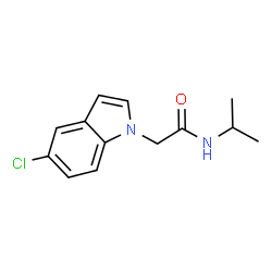 2-(5-chloro-1H-indol-1-yl)-N-(propan-2-yl)acetamide structure