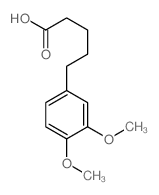 Benzenepentanoic acid,3,4-dimethoxy-结构式