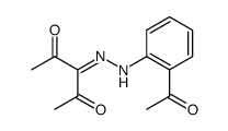 3-(2-acetylphenylhydrazone)-2,4-pentanedione Structure