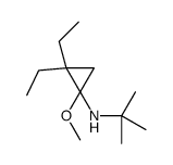 N-tert-butyl-2,2-diethyl-1-methoxycyclopropan-1-amine结构式