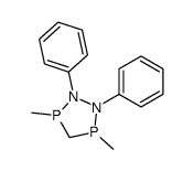 3,5-dimethyl-1,2-diphenyl-1,2,3,5-diazadiphospholidine结构式