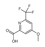 4-methoxy-6-(trifluoromethyl)pyridine-2-carboxylic acid结构式