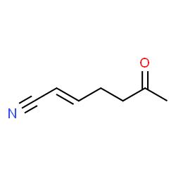 2-Heptenenitrile, 6-oxo-, (E)- (9CI) structure