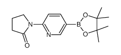 1-(5-(4,4,5,5-Tetramethyl-1,3,2-dioxaborolan-2-yl)pyridin-2-yl)pyrrolidin-2-one Structure