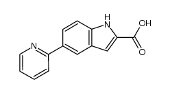 5-(2-pyridyl)indole-2-carboxylic acid Structure