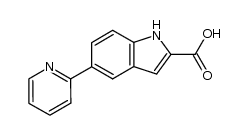 5-(2-pyridyl)indole-2-carboxylic acid结构式