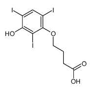 4-(3-hydroxy-2,4,6-triiodophenoxy)butanoic acid Structure