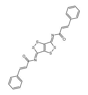 (N,N'Z,N,N'Z)-N,N'-([1,2]dithiolo[4,3-c][1,2]dithiole-3,6-diylidene)bis(3-phenylacrylamide) Structure