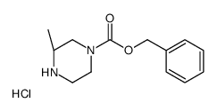 (S)-Benzyl 3-methylpiperazine-1-carboxylate hydrochloride Structure