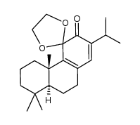 (4b'S,8a'S)-2'-isopropyl-4b',8',8'-trimethyl-4b',5',6',7',8',8a',9',10'-octahydro-3'H-spiro[[1,3]dioxolane-2,4'-phenanthren]-3'-one Structure