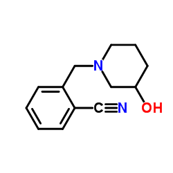 2-(3-Hydroxy-piperidin-1-ylmethyl)-benzonitrile structure