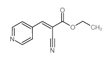 Ethyl 2-cyano-3-(4-pyridinyl)acrylate structure