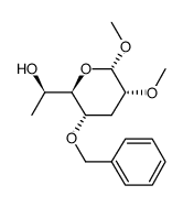 .alpha.-D-allo-Heptopyranoside, methyl 3,7-dideoxy-2-O-methyl-4-O-(phenylmethyl)- Structure