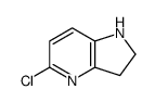 5-chloro-2,3-dihydro-1H-pyrrolo[3,2-b]pyridine结构式