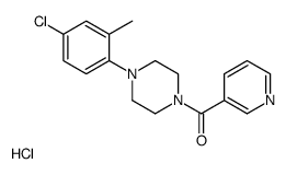 [4-(4-chloro-2-methylphenyl)piperazin-1-yl]-pyridin-3-ylmethanone,hydrochloride Structure