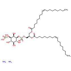 1,2-二油酰基-sn-甘油-3-磷酸-(1'-肌醇-3'-磷酸)(铵盐)图片