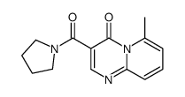 6-methyl-3-(pyrrolidine-1-carbonyl)pyrido[1,2-a]pyrimidin-4-one结构式