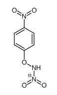 N-(nitro-(15)N)-O-(4-nitrophenyl)hydroxylamine结构式