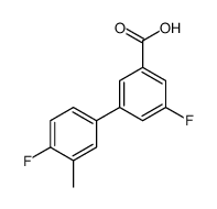 3-fluoro-5-(4-fluoro-3-methylphenyl)benzoic acid Structure