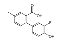 2-(3-fluoro-4-hydroxyphenyl)-5-methylbenzoic acid Structure