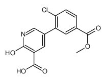 5-(2-chloro-5-methoxycarbonylphenyl)-2-oxo-1H-pyridine-3-carboxylic acid Structure