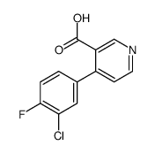 4-(3-chloro-4-fluorophenyl)pyridine-3-carboxylic acid结构式