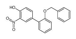 2-nitro-4-(2-phenylmethoxyphenyl)phenol结构式