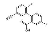 2-(5-cyano-2-fluorophenyl)-5-fluorobenzoic acid Structure