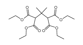 2,2-dimethyl-1,1,3,3-tetraethoxycarbonylpropane Structure