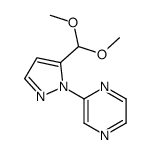 2-(5-(DIMETHOXYMETHYL)-1H-PYRAZOL-1-YL)PYRAZINE结构式