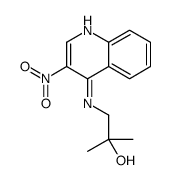 2-Methyl-1-((3-nitroquinolin-4-yl)amino)propan-2-ol Structure