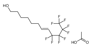 acetic acid,9,9,10,10,11,11,12,12,12-nonafluorododec-7-en-1-ol结构式