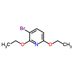 3-Bromo-2,6-diethoxypyridine Structure