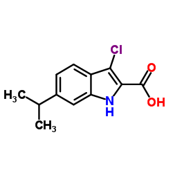 3-Chloro-6-(1-Methylethyl)-1H-indole-2-carboxylic Acid structure