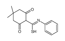 4,4-dimethyl-2,6-dioxo-N-phenylcyclohexane-1-carbothioamide结构式
