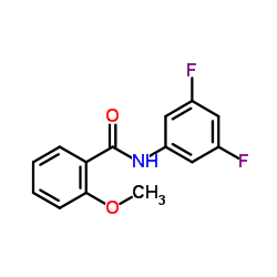 N-(3,5-Difluorophenyl)-2-methoxybenzamide结构式